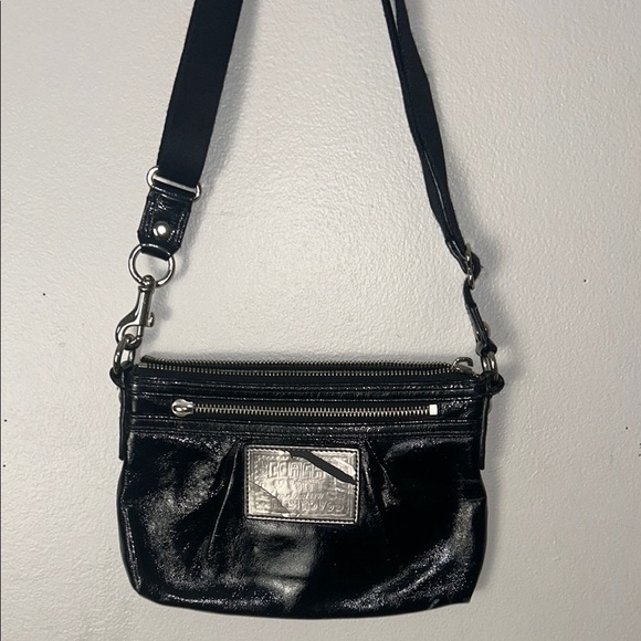 Coach Black Crossbody Bag with Silver Hardware - Picture 1 of 4